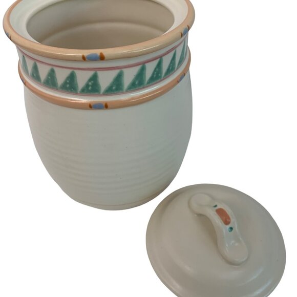 VTG 80s Taos Treasure Craft USA Ceramic Canister Jar With Lid 7726 9" Southwest - Picture 2 of 9